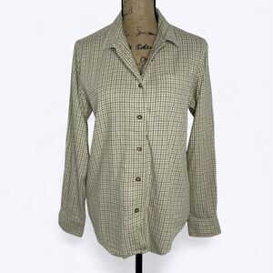 Vtg Abercrombie & Fitch Plaid Flannel Shirt Womens S Outdoor Gorpcore Norm 90s